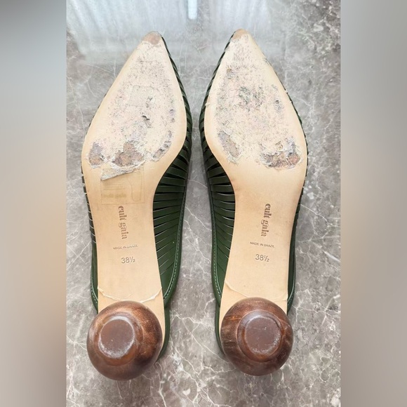 Cult Gaia Alia Mules Green - Picture 4 of 5